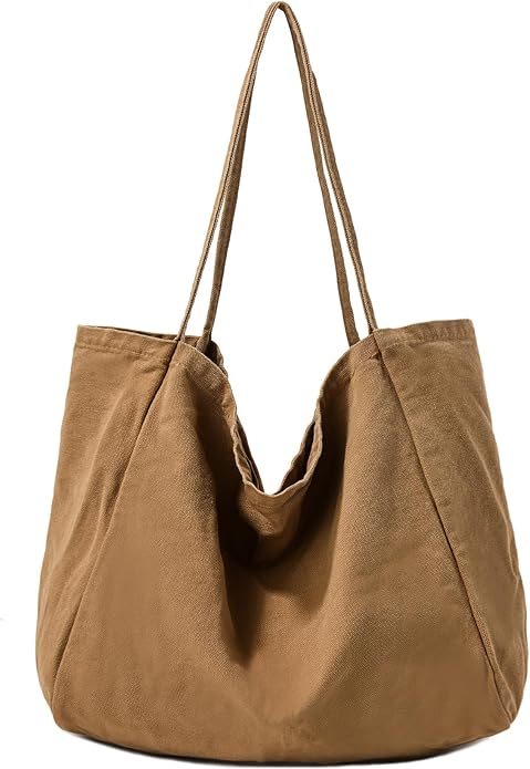 Canvas Tote Bag for Women Large Hobo Shoulder Bag for Work Travel Casual Message Bag Tote Purse handbags by YAVCOOL