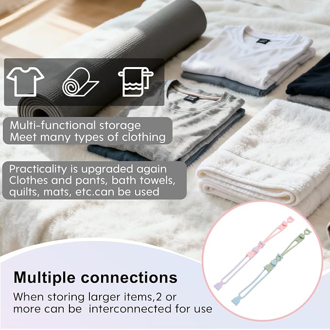 24Pcs Silicone Cable Ties, Reusable Cable Organizer,Blue-pink | Elastic Cord Straps for Earphones, Phone Chargers & Computer Cords, Multipurpose Wire Organizer for Home, Office & Travel - Image 7