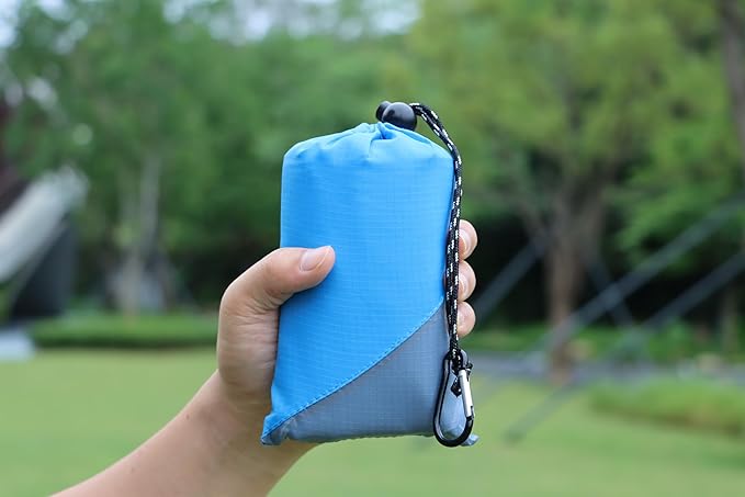 Orga'Neat Pocket Picnic Blanket, Compact Lightweight Tarp for Camping | Foldable, Easy to Carry, Water Resistant Sandproof Washable Quick Dry Mat for Beach, Festival, Travel, Outdoor Recreation - Image 6