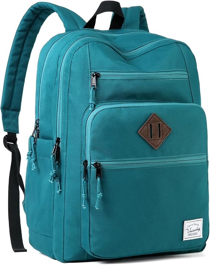 VASCHY School Backpack, Unisex Large Bookbag Schoolbag Casual Daypack for High School/College/Teens/Travel/Work for Men Women by Vaschy