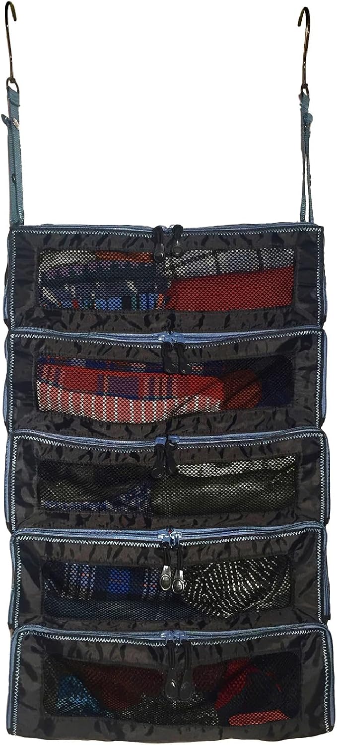 Hanging Suitcase Organizer - Our Large Hanging Luggage Organizer Fits Any Suitcase - Our Packing Cubes For Travel Uses Mesh Windows to Make it Easy to Find your Clothes (Black, L) - Image 9