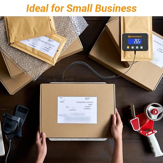 440lb Shipping Scale Heavy Duty Postal Scale with Separate Display | Type-C Charging, Hold & Tare | Avoid Overpaying Postage for USPS, UPS, FedEx | Small Business & Warehouse - Image 8