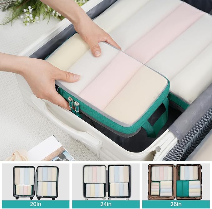 BAGAIL 6 Set Ultralight Compression Packing Cubes Packing Organizer for Travel Accessories Luggage Suitcase Backpack - Image 7