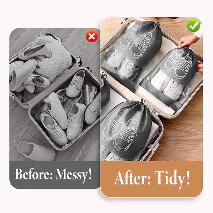 10 Pack Shoe Bags for Travel,Shoe Bags,Shoe Storage Bags,Shoe Dust Bags - Image 6