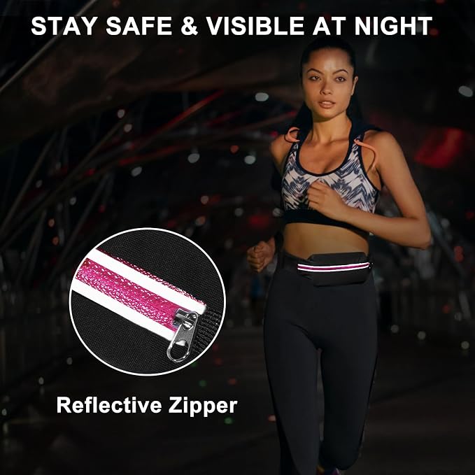Running Belt for Men & Women - Secure Jogging Pouch for Phone, Keys & Essentials, For All Cell Phones - Image 4