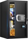 [19.7" Tall] Safe Box, 3.5 Cuft Home Safes with Fireproof Waterproof Bag | Security Digital Safe for Home with Programmable Keypad Keys, Smart Alert, Mute Mode, Anti-theft Document Safe for Valuables by FOWORE