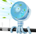 Momcozy 8000mAh Portable Stroller Fan, 27H Ultra-long Battery Life | Detachable 4 Speed 360°Rotate LED Night Light with 2 Modes, USB Rechargeable Handheld Cooling Fan for Travel/Car Seat/Bedroom by Momcozy