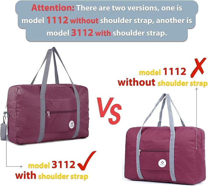 For Spirit Airlines Personal Item Bag Foldable Travel Duffel Bag Tote Carry on Luggage Duffle Overnight for Women and Men - Image 4