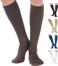 ABSOLUTE SUPPORT Cotton Knee High Compression Hose 20-30mmHg | Made in USA opaque dress socks, men & women, for varicose veins, circulation, swelling, pregnancy, leg pain, travel, A105 by AbsoluteSupportCompressionSocks