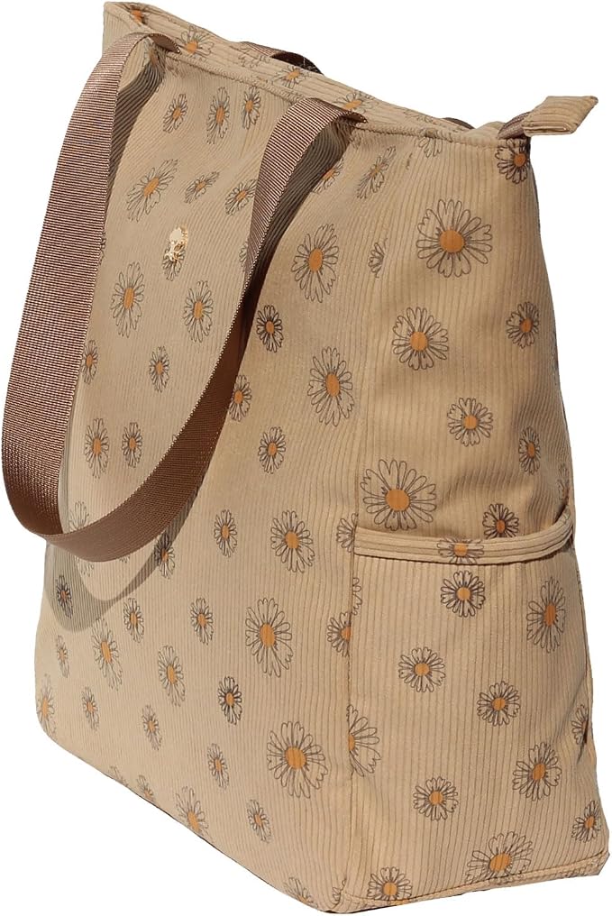 ESVAN Original Floral Water Resistant Large Tote Bag Shoulder Bag for Gym Beach Travel Daily Bags Upgraded - Image 4
