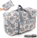 22" Foldable Large Travel Duffel Duffle Bag Sports Gym Tote Bag For Women Overnight Carryon Weekend Bag Shoulder Bag Water Resistant by Unknown