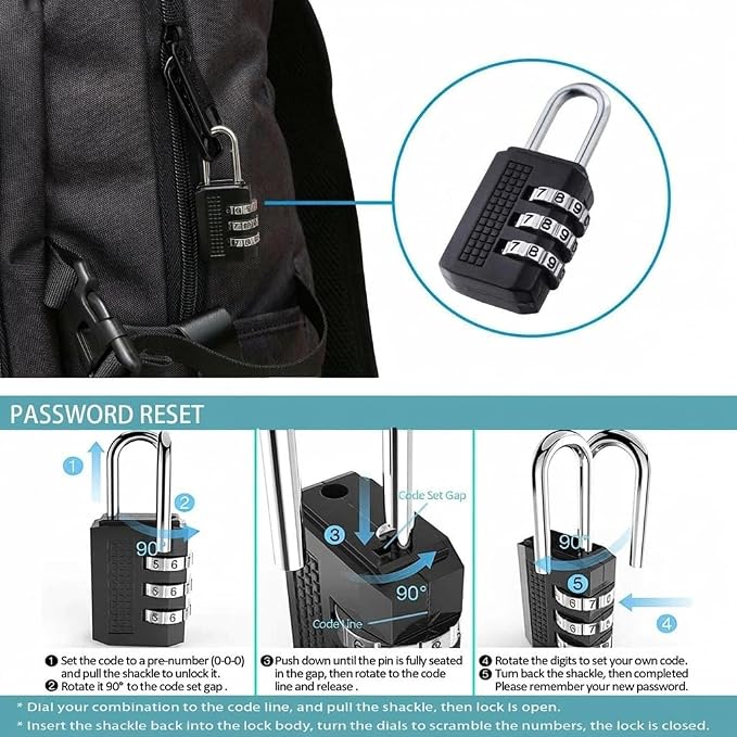 Mancro Laptop Backpack for Travel 17.3 Inch Anti-Theft Business Backpack | Large Travel Computer Bag Daypack Work Backpack with Lock and Laptop Compartment Fits 17.3 Inch Laptop for Men Women, Black - Image 3