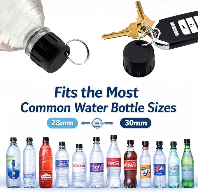 Portable Bidet for Toilet - 2-Pack with Keychain Travel Bidet Attachment Compatible with Most Bottles - Ultralight Personal Hygiene Sprayer for Camping, Hiking & Travel - Image 2