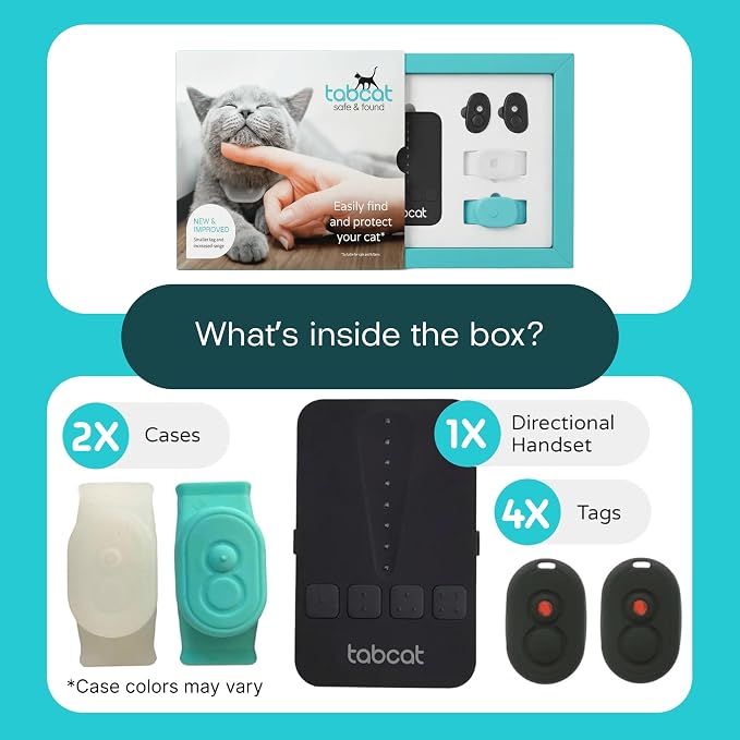 Tabcat V2 Cat & Kitten Tracker - More Accurate Than GPS - No Monthly Fee or Subscription - Includes 4 Homing Tags - Up to 150m Range - Small & Lightweight Tags Perfect to Find Indoor & Outdoor Cats - Image 7