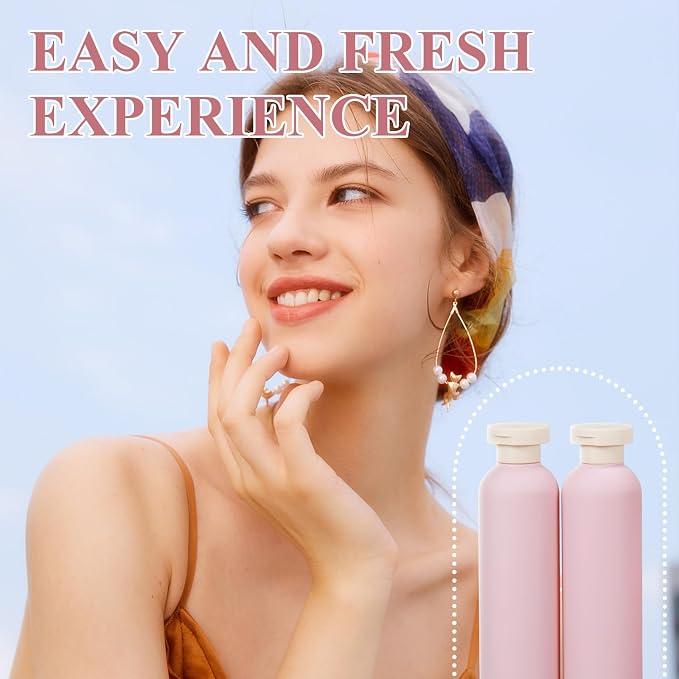 ASEVAT 8.8oz 4pack Refillable Travel Shampoo and Conditioner Bottles, Travel Size containers, Travel Bottle for toiletries, Squeeze Bottles with Flip Cap, Empty Plastic Leak Proof Travel Bottles - Image 3
