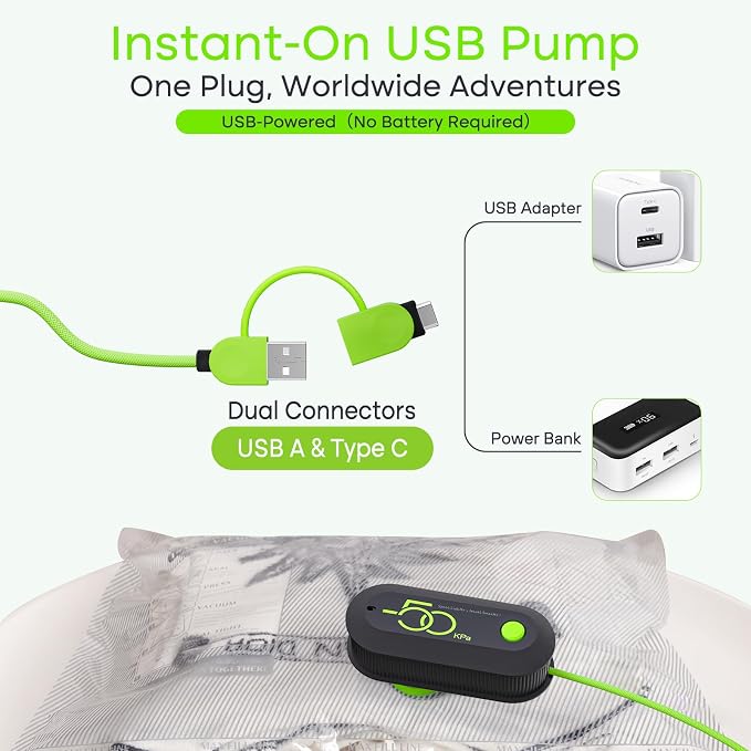 Vacbird Vacuum Bags for Travel with USB Pump, 10 Pack Carry-on Size Compression Packing for Luggage and Suitcase, Space Saver Bags for Clothes and Clothing Travel - Image 2