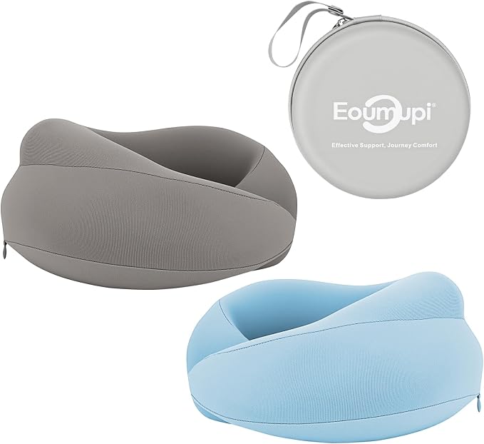 Travel Neck Pillow Airplane,Memory Foam Neck Pillow Travel,Flight Pillow - Image 7