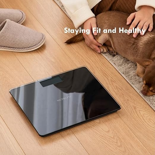Digital Bathroom Scale for Body Weight 0.1lb with 2 AAA Batteries | 0.1lb Precision, 330lb Capacity, Backlit LCD Screen, Bath Scale for Accurate Weight Watching, Elderly Safe Home Use, Black - Image 7