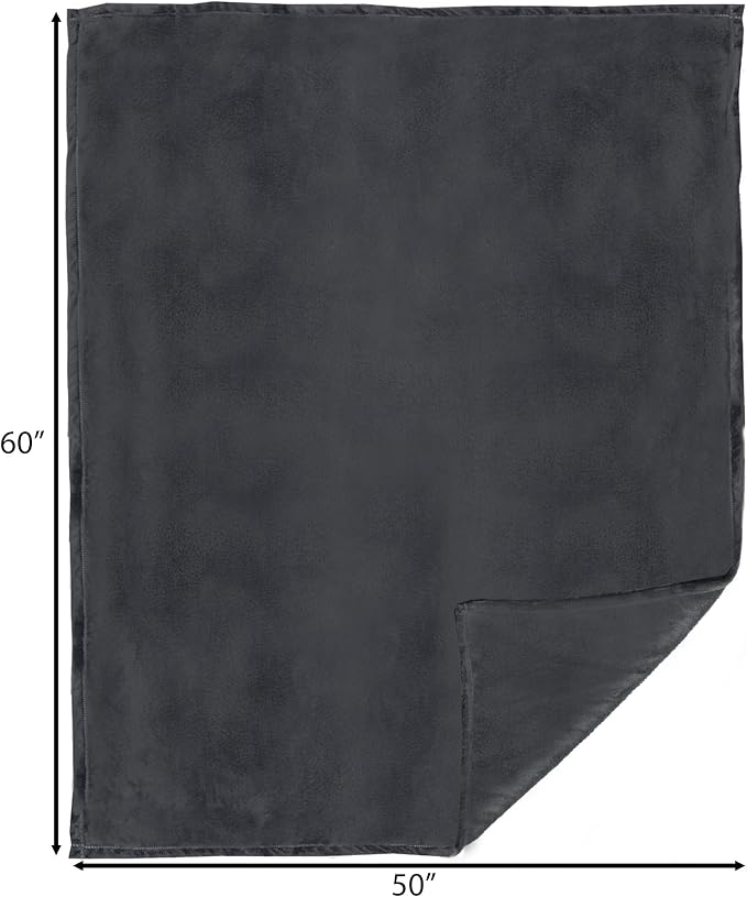 Carstens, Inc. Travel Blanket, Premium Compact 2-in-1 Airplane Blanket/Pillow, Perfect Grey - Image 5