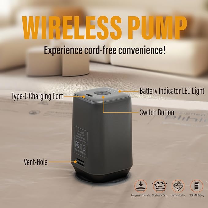 Rechargeable Wireless Pump Vacuum Bags, Portable Storage Bags for Travel and Home, Compression Packing Seal for Clothing, Clothes, Blankets, Luggage, Suitcase (9 Combo Travel Size) - Image 2