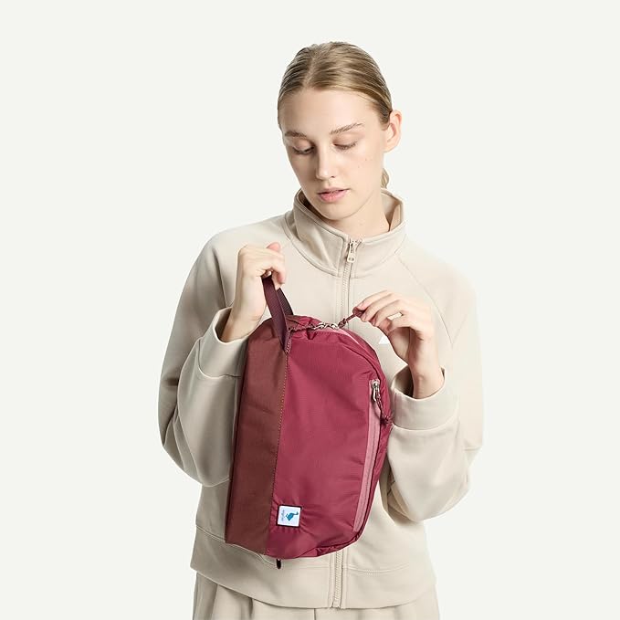 Travel Toiletry Bag For Women, 8L Large Packing Cube with Waterproof TPU Wet/Dry Compartment - Image 2
