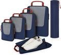 BAGSMART Compression Packing Cubes for Travel, 6/5/4set Lightweight Packing Organizers, Summer Travel Essentials Suitcase Organizer Bags Set by BAGSMART