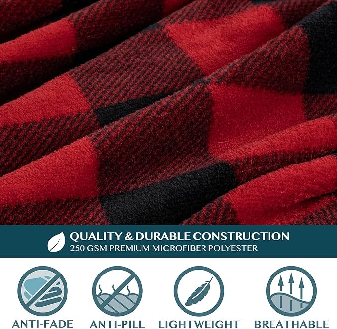 PAVILIA Blanket with Sleeves for Adult Women Men, Soft Warm Wearable Blanket Fleece Wrap Throw, Robe Blanket Gift - Image 7