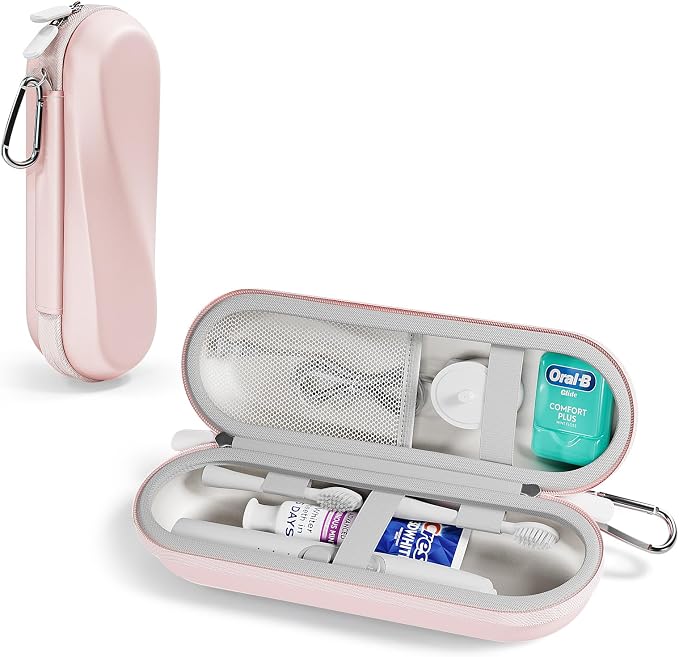 ProCase Electric Toothbrush Travel Case for Oral-B & Philips Sonicare -L | Hard Travel Case for Oral-B 1000/1500/5000/7000/9600 & iO 7/8/9, Philips Sonicare 4100/5100/5300, Fits Full-Size Brushes by ProCase