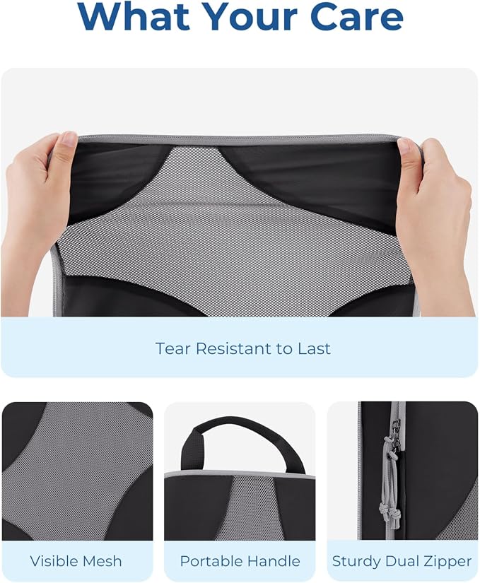 Bagsmart Compression Packing Cubes, Travel Bag Cruise Ship Essentials | Lightweight, Compressible Suitcase Organizer Set fit Standard Carry-On & Checked Luggage, 6 Set, 14 Set Washable Packing Bags - Image 6