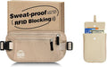One RFID Blocking Sweat Proof Slim Hidden Travel Money Belt, One RFID Blocking Travel Bra Wallet by Bamneat