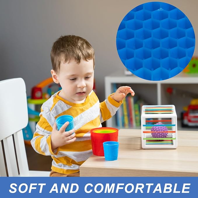 LYUANEC Gel Seat Cushion for Long Sitting - 10" x 7" x 1.4" (Mini) | Zero Gel Cushions for Bicycle Back Seat, Honeycomb Gel Seat Cushion, Ergonomic Silicone Seat Cushion for Kids - Image 3