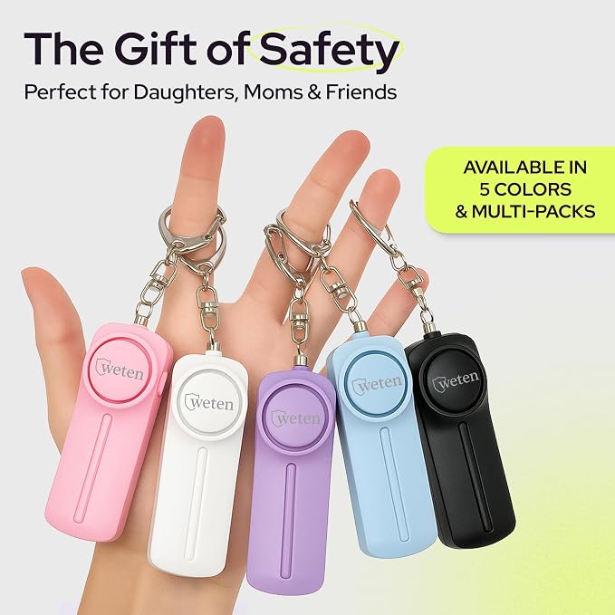 Personal Safety Alarm Keychain for Women, 130dB Siren, LED Light, Pink | Panic Pin, Compact Self-Defense Device, Emergency Whistle Alternative for College, Travel, and Night Walk Protection - Image 7