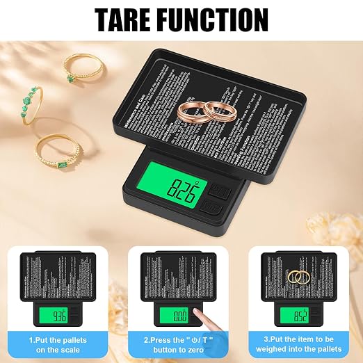 Digital Pocket Scale 1000g x 0.01g, Diyife Portable Precision Gram Scale | Jewelry Scale with Protective Cover, Auto-Off, Backlit LCD, 7 Units Tare, for Food, Kitchen, Coffee, Battery Included - Image 5