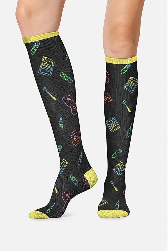 Cherokee Legwear Compression Socks for Women 10-15 mmHg (1-Pair Pack) | Comfort Support Knee Highs, Soft Fit, Regular & Wide Calf, Soft Knit Feel, Lightweight, Easy Care for Work and Everyday Wear by Cherokee