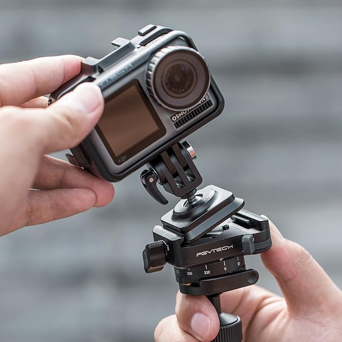 PGYTECH Action Camera Arca-Type Quick Release Plate, Aluminum Alloy Action Camera Mount for Gopro/Insta360/DJI Osmo Action/Pocket Most Action Cameras, Quick Connecting to Backpacks, Belts and tripods | for Gopro/Insta360/DJI Osmo Action/Pocket Most Act... - Image 5