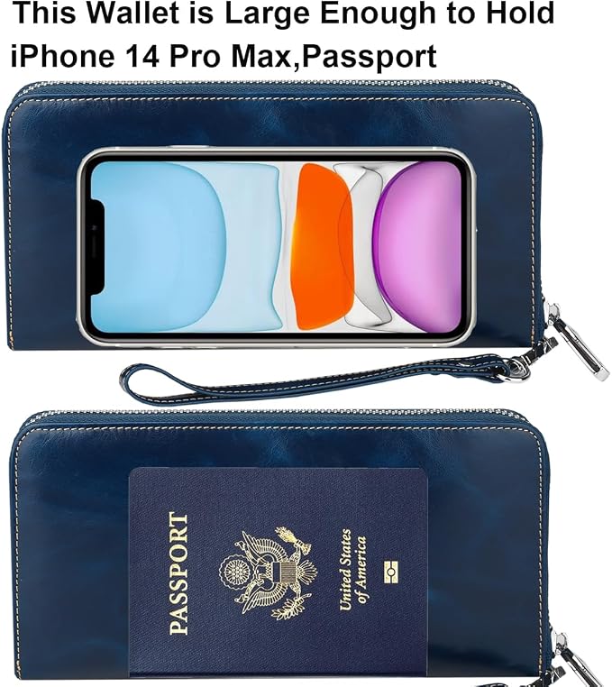 Small Compact Women Wallet RFID Blocking Genuine Leather Bifold Purse with ID Windows - Image 4