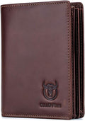 BULLCAPTAIN Large Capacity Genuine Leather Wallet for Men QB-027 | Bifold Wallet,RFID Blocking,Credit Card Holder,15 Card Slots,Special Expandable Design,gift choice by Bullcaptain