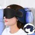 SARISUN Travel Pillow for Airplanes Sleep, Seat Strap for Stable Support | Airplane Pillow Head Strap with 3D Eye Mask, Stop Bobblehead, 360° Headrest Support for Long Flight Road Trip, Purple by SARISUN