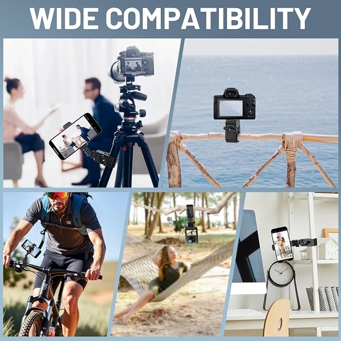 Phone Tripod,28-inch Extendable Selfie Stick,Portable Phone Tripod,Ideal for Cooking,Crafts,Live Streaming,vlogging,and Video Recording,Compatible with iPhone and Android Smartphones - Image 3
