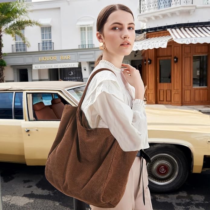 Canvas Tote Bag for Women Large Hobo Shoulder Bag for Work Travel Casual Message Bag Tote Purse handbags - Image 2