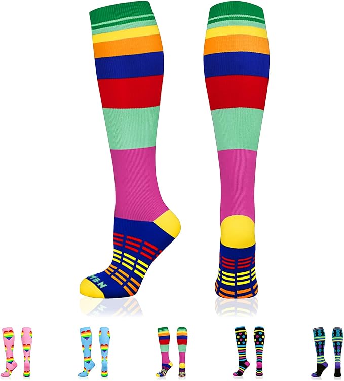 NEWZILL Medical Compression Socks for Women & Men Circulation 20-30 mmHg, Best Support for Running Athletic Cycling Nursing Travel Work and Fitness by NEWZILL