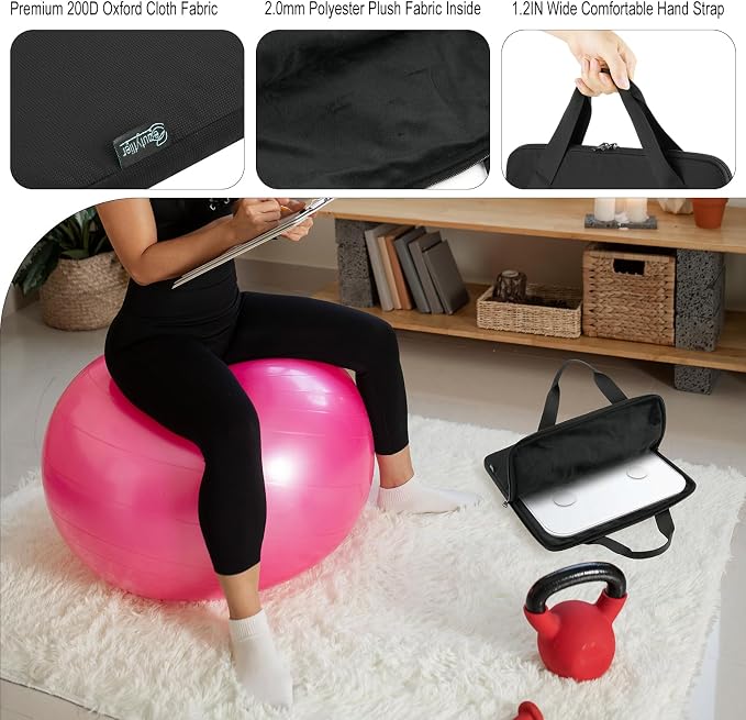 Beautyflier Carrying Bag for Body Composition Monitor Scale, Digital Bathroom Scale Storage Bag, Travel Carrier Case - 13.5 x 13.5 x 1.2 IN, Fits Most Smart Scale for Body Weight (Bag Only) - Image 2