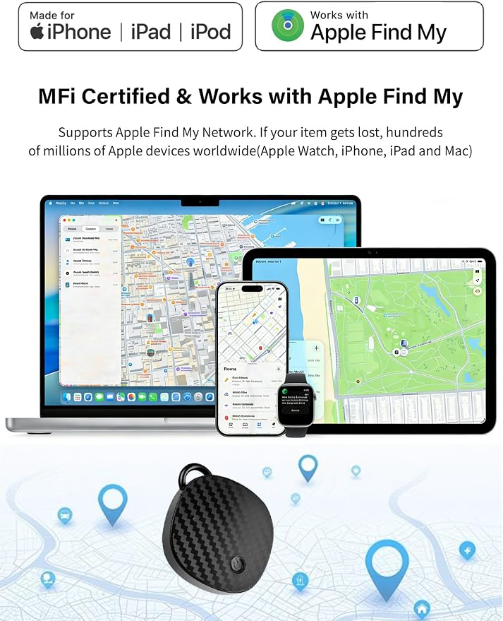 GPS Tracker for Vehicles No Subscription, Hidden Car Tracker with iOS, Anti-Theft GPS Locator for Cars Trucks Motorcycles iOS only, 2 Pack - Image 2