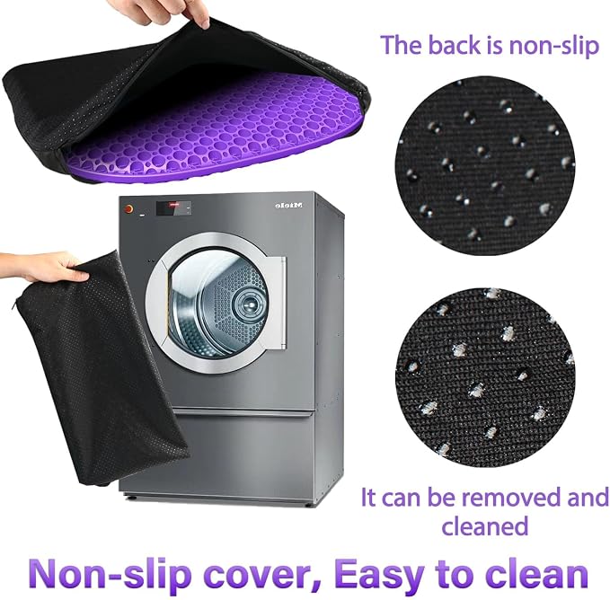 Gel Seat Cushion for Long Sitting Seat Pad For Car Office Chair Wheelchair | Cool & Breathable & Comfortable,Purple Gel Seat Cushion For Car,Chair,Car Seat Cushion Gel Seat Pad For Hip Pain - Image 3