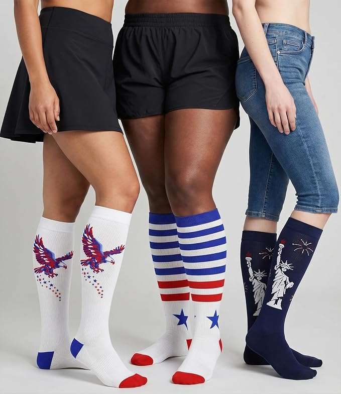 FuelMeFoot 3 Pack Copper Compression Socks - Compression Socks Women & Men Circulation - Best for Medical,Running,Athletic - Image 2