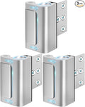 Door Reinforcement Lock Door Locks for Kids Safety Home Security 3 Pack | Child Proof Door Latch Front Door High Security Lock Withstands 800 lbs of Force Top Door Latch Lock Inward Swinging Inside by WINONLY