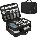 MATEIN Electronics Organizer Travel Case, Cable Organizer Bag, Black | Water Resistant, Gifts for Men, Storage Bag for Camera Accessories, for Travel Essentials, Phone, Cord & Tablet by MATEIN