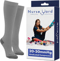 Compression Socks for Nurses - Women & Men - 20-30mmHg Graduated Compression, For Medical Staff, Athletes - 1 Pair by NurseYard
