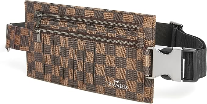 Luxury Travel Wallet – Hidden Money Belt, RFID-Blocking, Anti-Theft Passport Holder for Men & Women (Brown) - Image 8