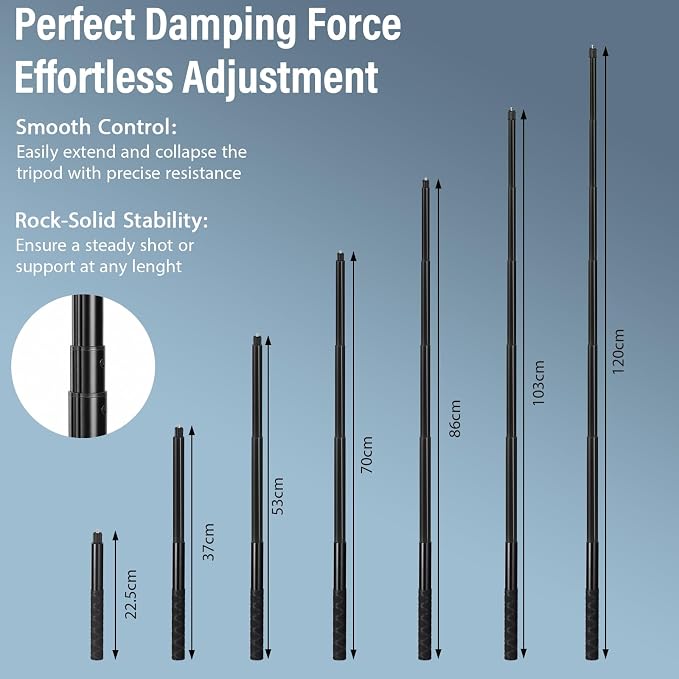 Phone Tripod,28-inch Extendable Selfie Stick,Portable Phone Tripod,Ideal for Cooking,Crafts,Live Streaming,vlogging,and Video Recording,Compatible with iPhone and Android Smartphones - Image 4